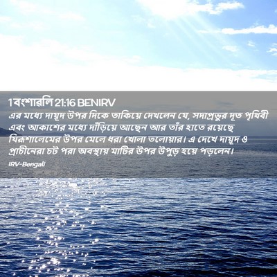 Picture 02 - 1 বংশাৱলি 21:16 BENIRV - এর মধ্যে দায়ূদ - Bible Verse Picture