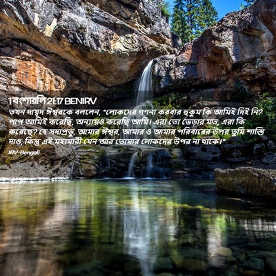 Picture 02 - 1 বংশাৱলি 21:17 BENIRV - তখন দায়ূদ - Bible Verse Picture