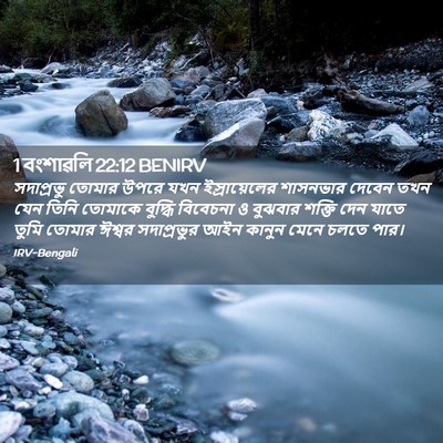 Picture 02 - 1 বংশাৱলি 22:12 BENIRV - সদাপ্রভু তোমার - Bible Verse Picture