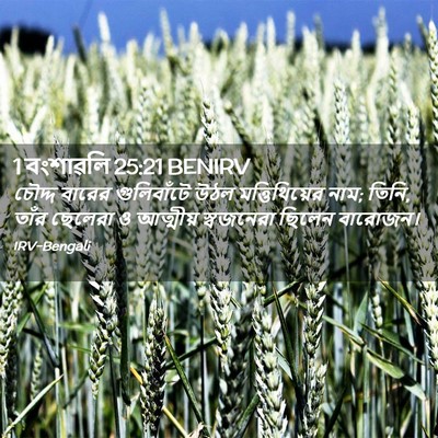 Picture 02 - 1 বংশাৱলি 25:21 BENIRV - চৌদ্দ বারের - Bible Verse Picture