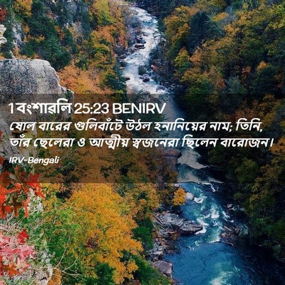 Picture 02 - 1 বংশাৱলি 25:23 BENIRV - ষোল বারের - Bible Verse Picture