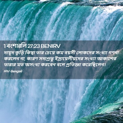 Picture 02 - 1 বংশাৱলি 27:23 BENIRV - দায়ূদ কুড়ি - Bible Verse Picture