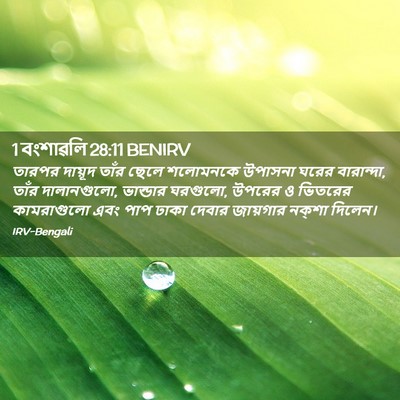 Picture 02 - 1 বংশাৱলি 28:11 BENIRV - তারপর দায়ূদ তাঁর - Bible Verse Picture
