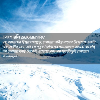 Picture 02 - 1 বংশাৱলি 29:16 BENIRV - হে আমাদের ঈশ্বর - Bible Verse Picture
