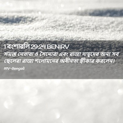 Picture 02 - 1 বংশাৱলি 29:24 BENIRV - সমস্ত নেতারা ও - Bible Verse Picture