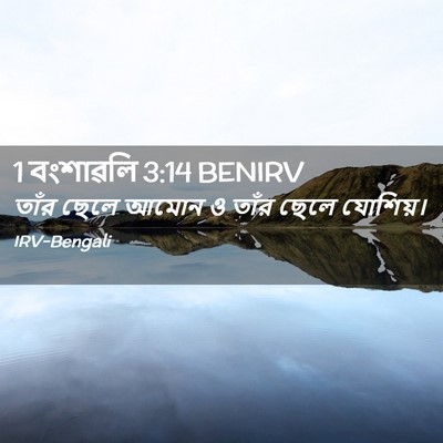 Picture 02 - 1 বংশাৱলি 3:14 BENIRV - তাঁর ছেলে আমোন ও - Bible Verse Picture