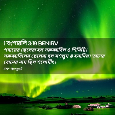 Picture 02 - 1 বংশাৱলি 3:19 BENIRV - পদায়ের ছেলেরা হল - Bible Verse Picture