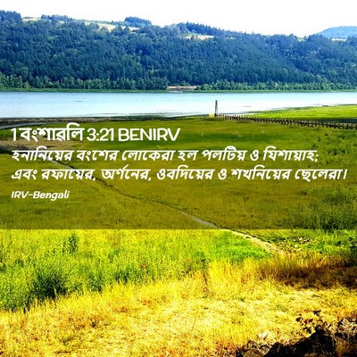 Picture 02 - 1 বংশাৱলি 3:21 BENIRV - হনানিয়ের বংশের - Bible Verse Picture