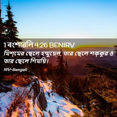 Picture 02 - 1 বংশাৱলি 4:26 BENIRV - মিশ্‌মের ছেলে - Bible Verse Picture