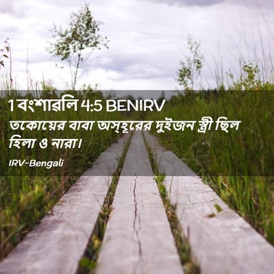 Picture 02 - 1 বংশাৱলি 4:5 BENIRV - তকোয়ের বাবা - Bible Verse Picture