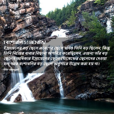 Picture 02 - 1 বংশাৱলি 5:1 BENIRV - ইস্রায়েলের বড় - Bible Verse Picture