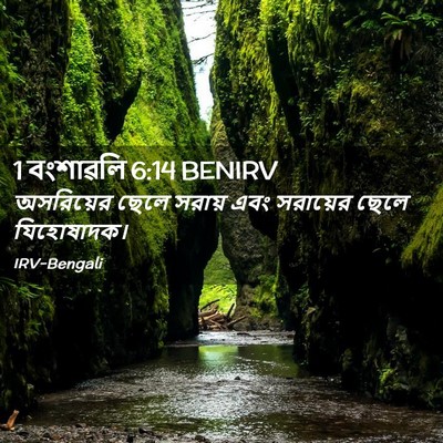 Picture 02 - 1 বংশাৱলি 6:14 BENIRV - অসরিয়ের ছেলে - Bible Verse Picture