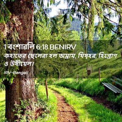 Picture 02 - 1 বংশাৱলি 6:18 BENIRV - কহাতের ছেলেরা হল - Bible Verse Picture