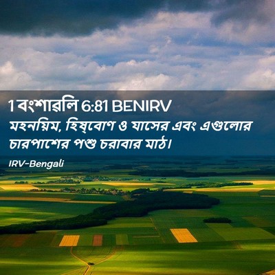 Picture 02 - 1 বংশাৱলি 6:81 BENIRV - মহনয়িম, হিষ্‌বোণ - Bible Verse Picture