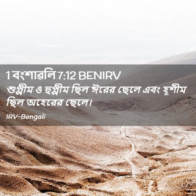 Picture 02 - 1 বংশাৱলি 7:12 BENIRV - শুপ্পীম ও হুপ্পীম - Bible Verse Picture