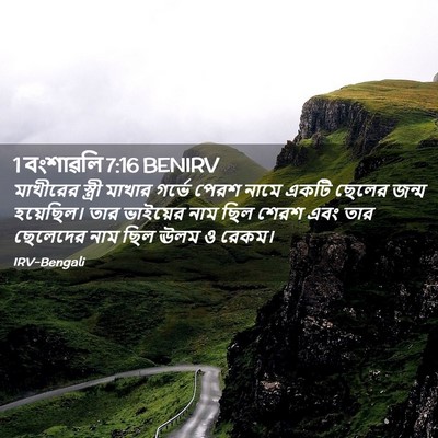 Picture 02 - 1 বংশাৱলি 7:16 BENIRV - মাখীরের স্ত্রী - Bible Verse Picture