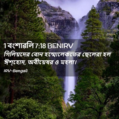 Picture 02 - 1 বংশাৱলি 7:18 BENIRV - গিলিয়দের বোন - Bible Verse Picture