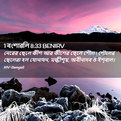 Picture 02 - 1 বংশাৱলি 8:33 BENIRV - নেরের ছেলে কীশ আর - Bible Verse Picture