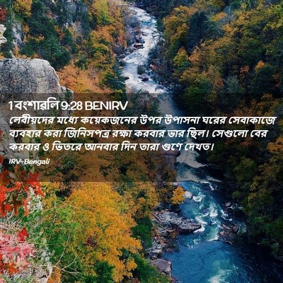 Picture 02 - 1 বংশাৱলি 9:28 BENIRV - লেবীয়দের মধ্যে - Bible Verse Picture