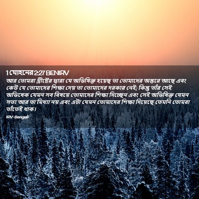 Picture 02 - 1 যোহনের 2:27 BENIRV - আর তোমরা - Bible Verse Picture