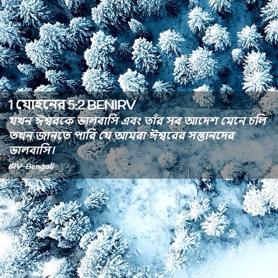 Picture 02 - 1 যোহনের 5:2 BENIRV - যখন ঈশ্বরকে - Bible Verse Picture