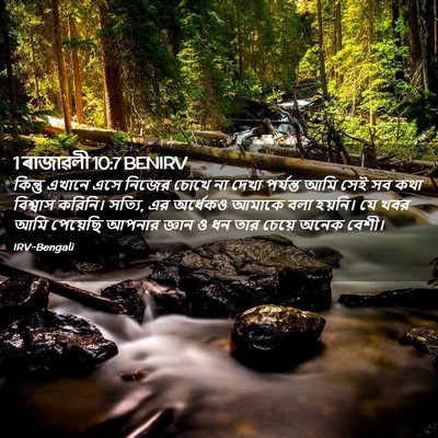 Picture 02 - 1 ৰাজাৱলী 10:7 BENIRV - কিন্তু এখানে এসে - Bible Verse Picture
