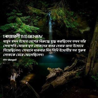 Picture 02 - 1 ৰাজাৱলী 11:15 BENIRV - দায়ূদ যখন ইদোম - Bible Verse Picture