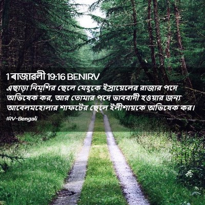 Picture 02 - 1 ৰাজাৱলী 19:16 BENIRV - এছাড়া নিম্‌শির - Bible Verse Picture