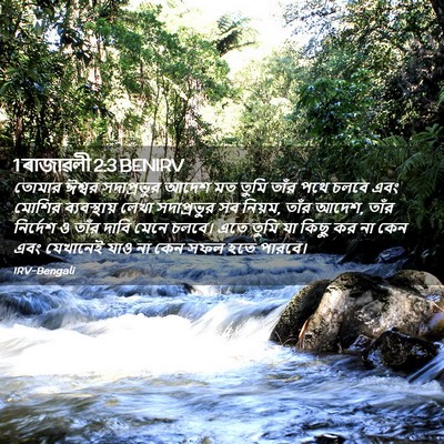 Picture 02 - 1 ৰাজাৱলী 2:3 BENIRV - তোমার ঈশ্বর - Bible Verse Picture