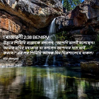 Picture 02 - 1 ৰাজাৱলী 2:38 BENIRV - উত্তরে শিমিয়ি - Bible Verse Picture