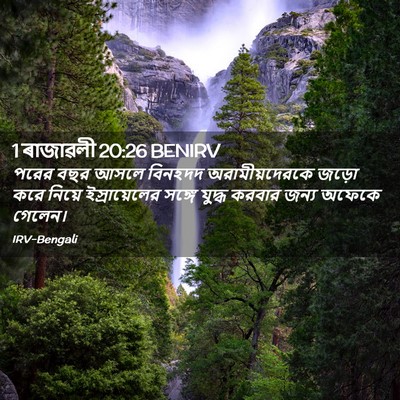 Picture 02 - 1 ৰাজাৱলী 20:26 BENIRV - পরের বছর আসলে - Bible Verse Picture
