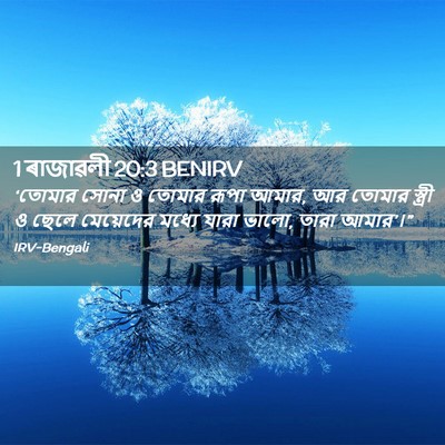 Picture 02 - 1 ৰাজাৱলী 20:3 BENIRV - ‘তোমার সোনা ও - Bible Verse Picture