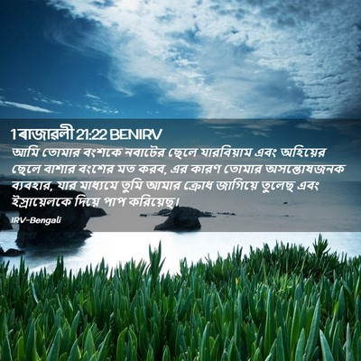 Picture 02 - 1 ৰাজাৱলী 21:22 BENIRV - আমি তোমার বংশকে - Bible Verse Picture
