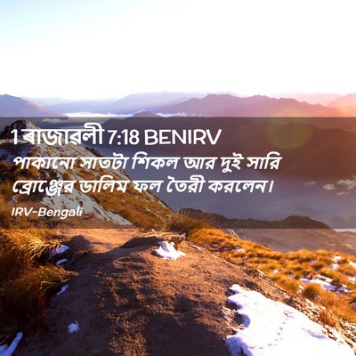 Picture 02 - 1 ৰাজাৱলী 7:18 BENIRV - পাকানো সাতটা শিকল - Bible Verse Picture