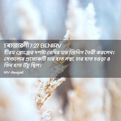 Picture 02 - 1 ৰাজাৱলী 7:27 BENIRV - হীরম ব্রোঞ্জের - Bible Verse Picture