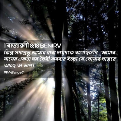 Picture 02 - 1 ৰাজাৱলী 8:18 BENIRV - কিন্তু সদাপ্রভু - Bible Verse Picture