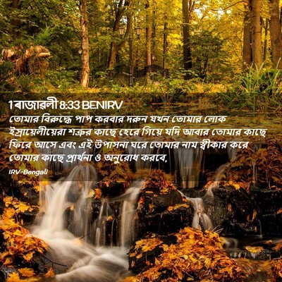 Picture 02 - 1 ৰাজাৱলী 8:33 BENIRV - তোমার বিরুদ্ধে - Bible Verse Picture