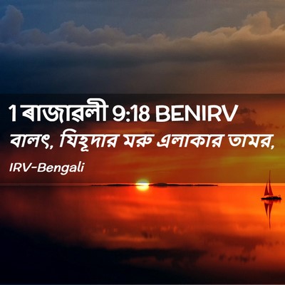 Picture 02 - 1 ৰাজাৱলী 9:18 BENIRV - বালৎ, যিহূদার মরু - Bible Verse Picture