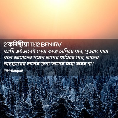 Picture 02 - 2 কৰিন্থীয়া 11:12 BENIRV - আমি এইভাবেই সেবা - Bible Verse Picture