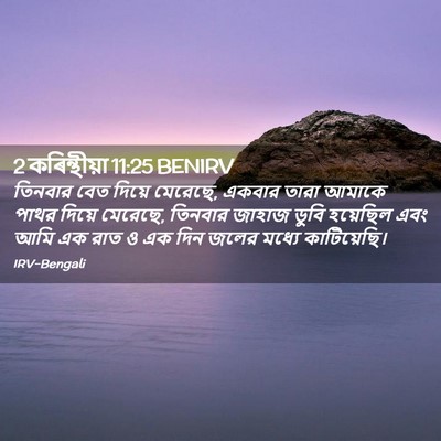 Picture 02 - 2 কৰিন্থীয়া 11:25 BENIRV - তিনবার বেত দিয়ে - Bible Verse Picture
