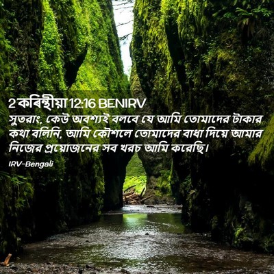 Picture 02 - 2 কৰিন্থীয়া 12:16 BENIRV - সুতরাং, কেউ অবশ্যই - Bible Verse Picture