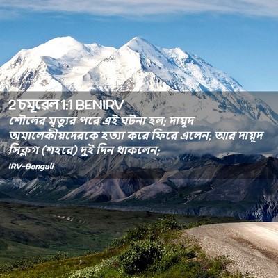 Picture 02 - 2 চমূৱেল 1:1 BENIRV - শৌলের মৃত্যুর পরে - Bible Verse Picture