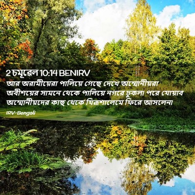 Picture 02 - 2 চমূৱেল 10:14 BENIRV - আর অরামীয়েরা - Bible Verse Picture