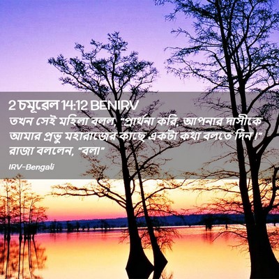 Picture 02 - 2 চমূৱেল 14:12 BENIRV - তখন সেই মহিলা বলল, - Bible Verse Picture