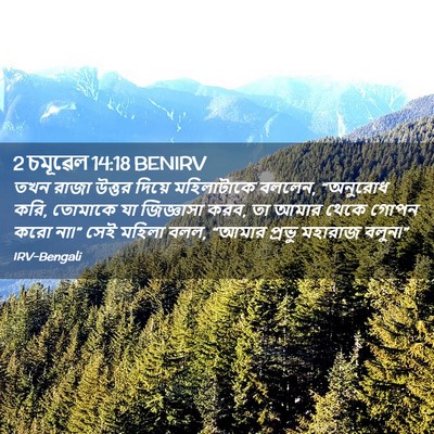 Picture 02 - 2 চমূৱেল 14:18 BENIRV - তখন রাজা উত্তর - Bible Verse Picture