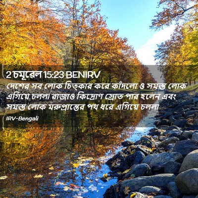 Picture 02 - 2 চমূৱেল 15:23 BENIRV - দেশের সব লোক - Bible Verse Picture