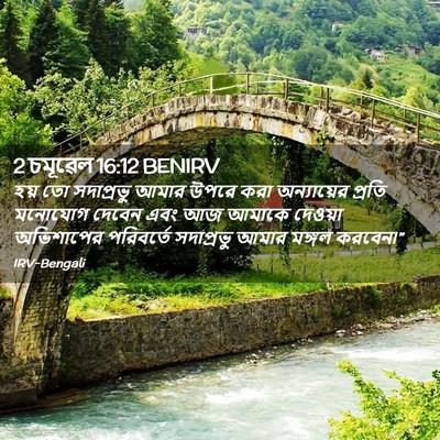 Picture 02 - 2 চমূৱেল 16:12 BENIRV - হয় তো সদাপ্রভু - Bible Verse Picture