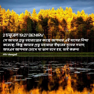 Picture 02 - 2 চমূৱেল 19:27 BENIRV - সে আমার প্রভু - Bible Verse Picture