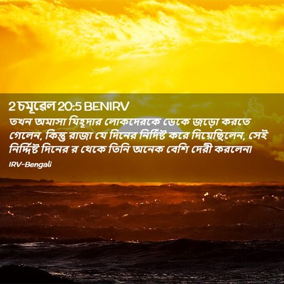 Picture 02 - 2 চমূৱেল 20:5 BENIRV - তখন অমাসা যিহূদার - Bible Verse Picture