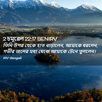 Picture 02 - 2 চমূৱেল 22:17 BENIRV - তিনি উপর থেকে হাত - Bible Verse Picture